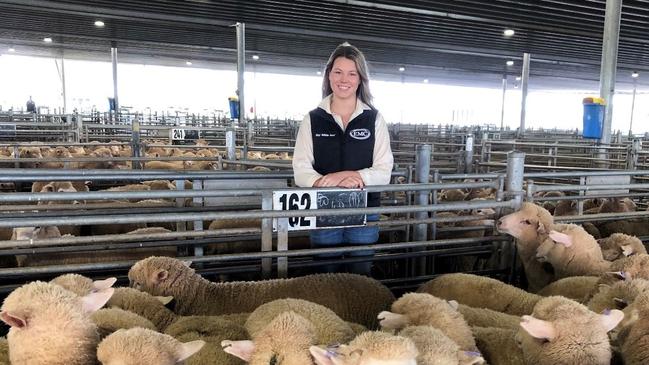 Grace Mooney, Ray White, loves her job working in the livestock selling industry.