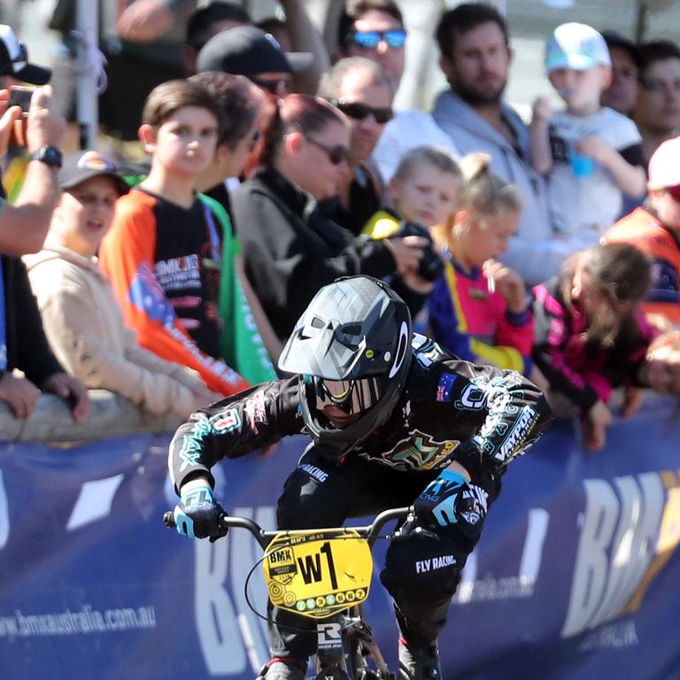 Nerang BMX national series this weekend. Photo of Thomas Tucker in the 13 yrs boys final. Photo by Richard Gosling