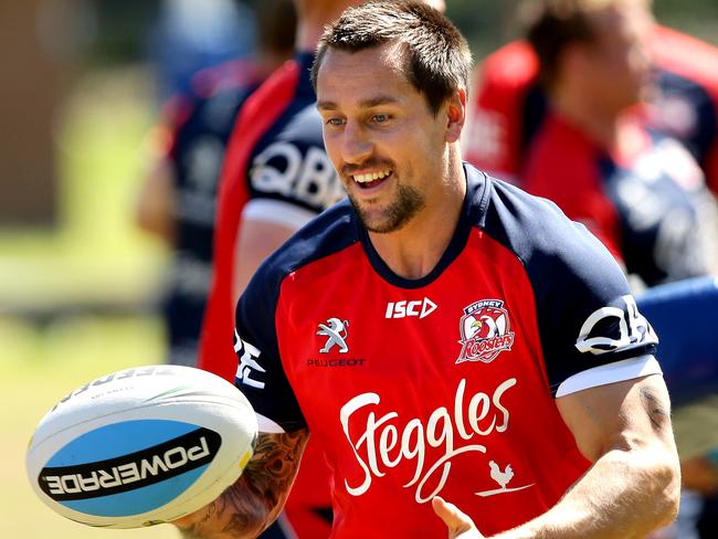 Mitchell Pearce at Roosters training.