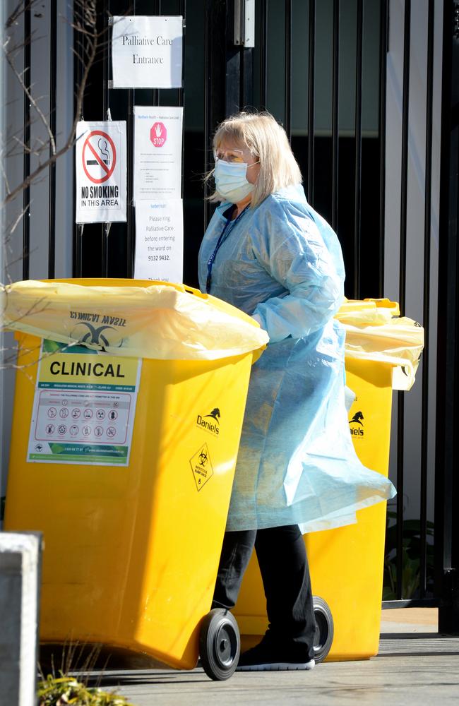 Clinical waste is removed from Epping Gardens. Picture: Andrew Henshaw