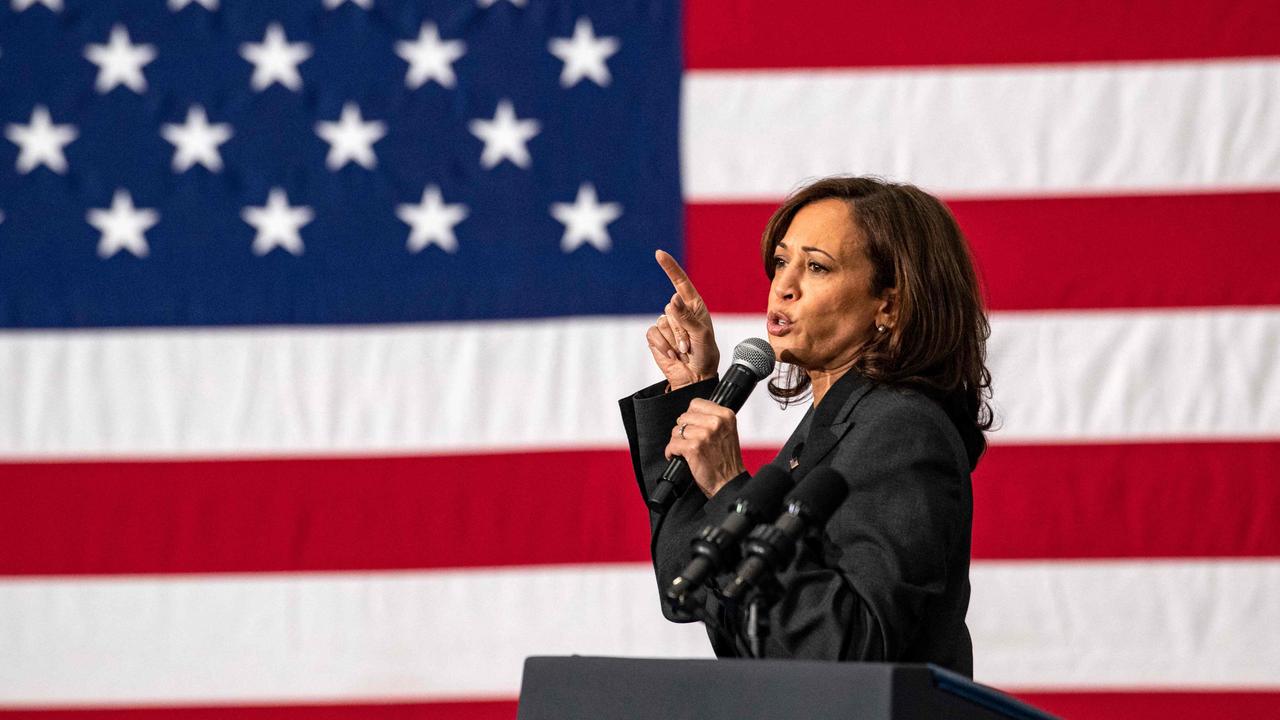 Kamala Harris Speaks In Delaware As Biden Phones In; Harris Glides ...