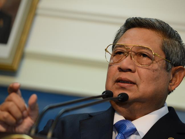 Not pleased … Indonesian President Susilo Bambang Yudhoyono. Picture: AFP Photo/Romeo Gacad