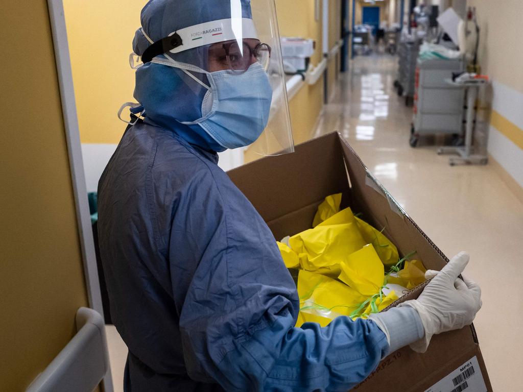 An estimated 34 per cent of COVID patients received a neurological or psychiatric diagnosis within six months catching the virus. Picture: Marco Bertorello / AFP