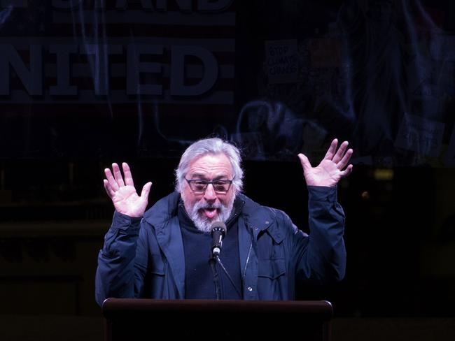 Robert De Niro speaks at the 