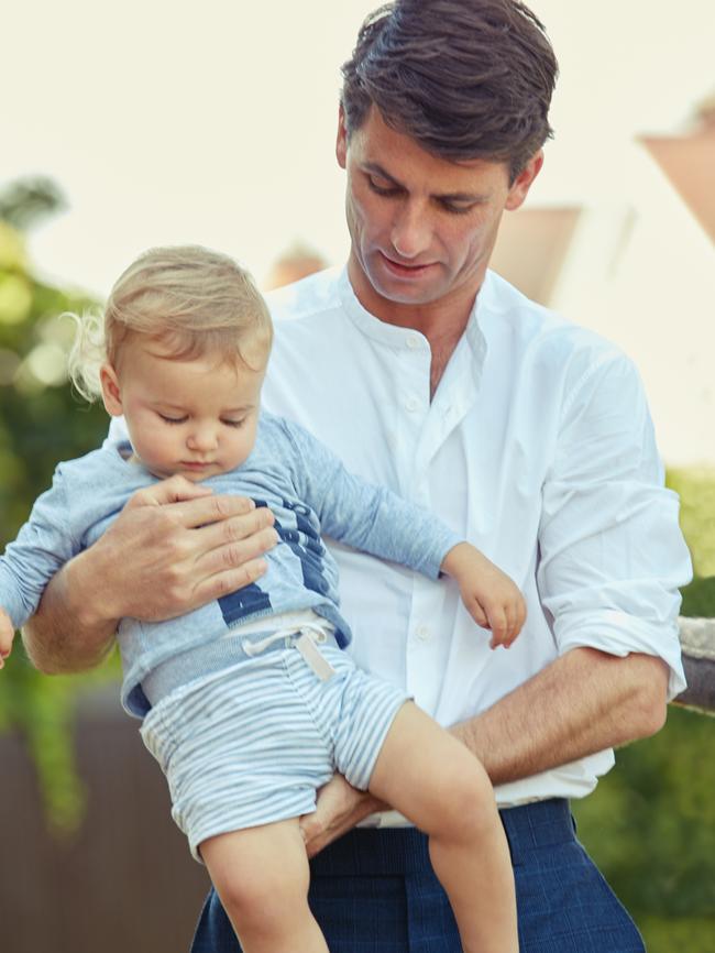 Archibald with his son Harry. (Picture: Jen Wilding for Stellar)