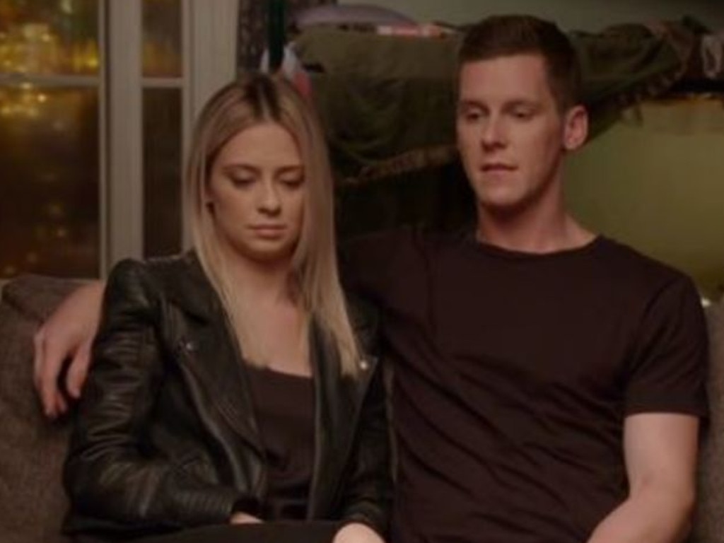 Tess and Luke seemed to realise they hadn't covered themselves in glory. Picture: Channel 9