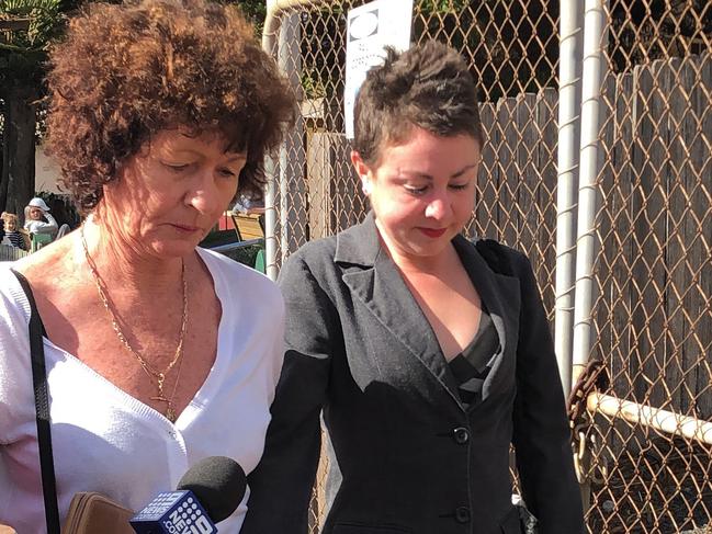 Purcell (right) leaves Kiama Local Court on September 2. Picture: Madeline Crittenden