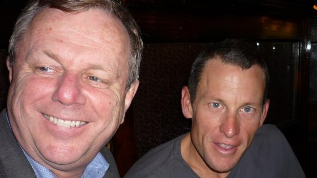 Former premier Mike Rann and Lance Armstrong struck up a close relationship during the cyclist’s three visits to Adelaide to compete in the Tour Down Under.