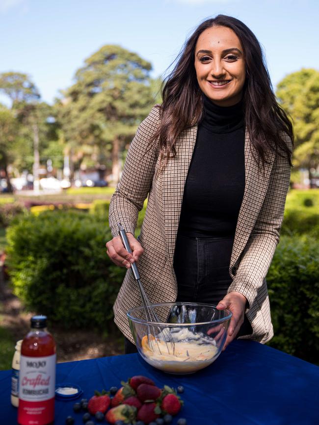 MasterChef Australia winner Larissa Takchi at Mascot Memorial Park. Picture: Flavio Brancaleone