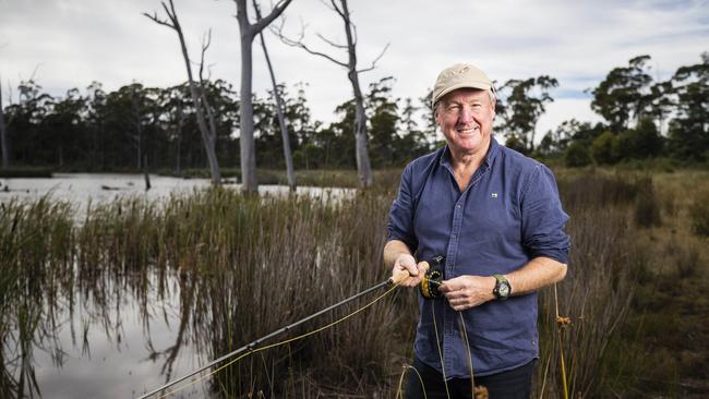 Former Labor leader Bryan Green at his Twin Lakes Sporting Retreat. Picture: Richard Jupe