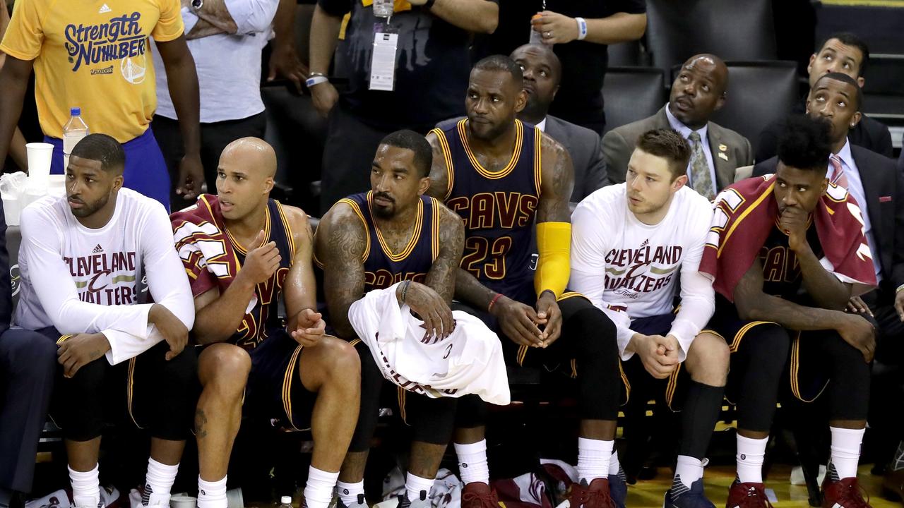 Shumpert (far right) won a championship alongside LeBron James with the Cavs. Photo: Ronald Martinez/Getty Images/AFP