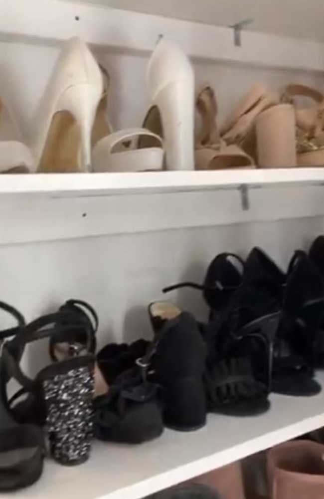 And ample amount of shelving for shoes. Picture: Facebook/Mrs Hinch Made Me Do It