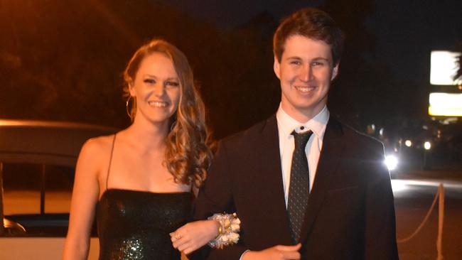 Hannah Hughes and Lachlan Tiley, St John's Senior Formal, Roma 2019.