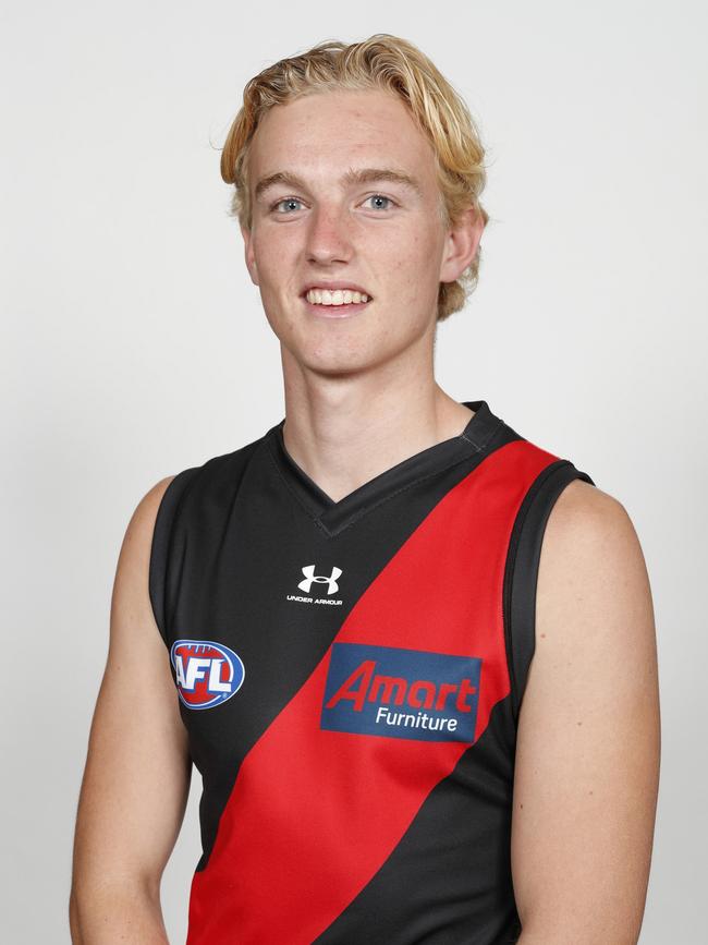 Tom Hird in the black and red in 2021. Photo by Michael Willson/AFL Photos.