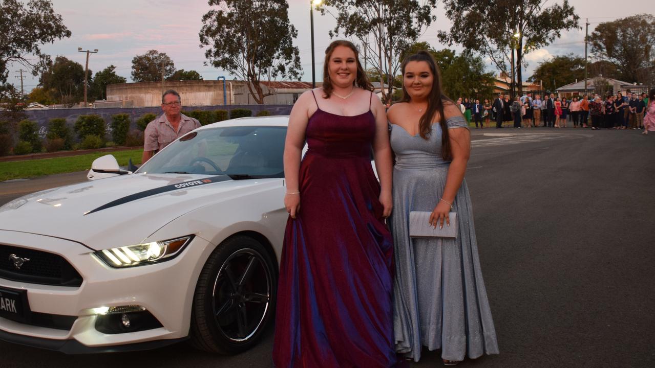 Christie Strobel and Alexis Cooke at Dalby State High School's Formal 2022