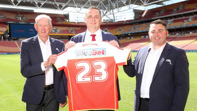 Wayne Bennett (R) will hang up the clipboard for good at the end of 2024. Picture: Steve Pohlner