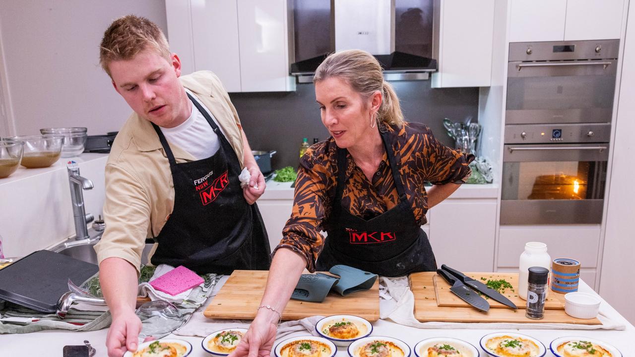 Mother-son duo Caz and Fergus are set to make their debut on MKR as a new round of teams are introduced on Tuesday night. Picture: Supplied