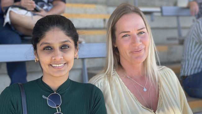 Janni Shah and Jane Seidl at the Gympie Races on June 15, 2024.