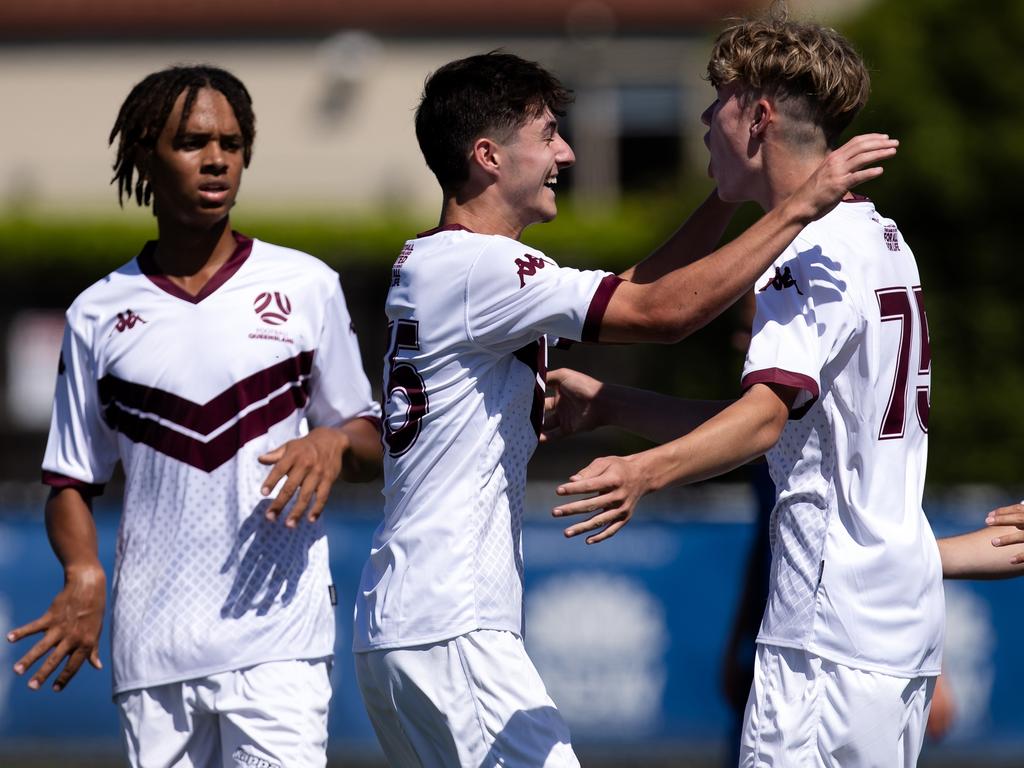 Queensland White proved they were a state on the rise, making it to the Under-15 boys grand final last year against Victoria. Photo: Damian Briggs/Football Australia