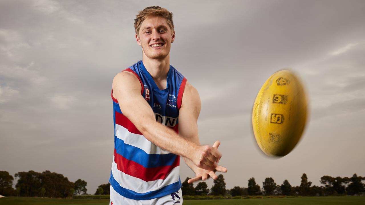 Year 12 student and AFL draft prospect Jackson Hately at Trinity College. Picture: Matt Loxton