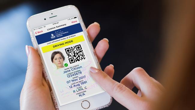 The app has security features designed to stop people making fake licences by taking a screenshot.