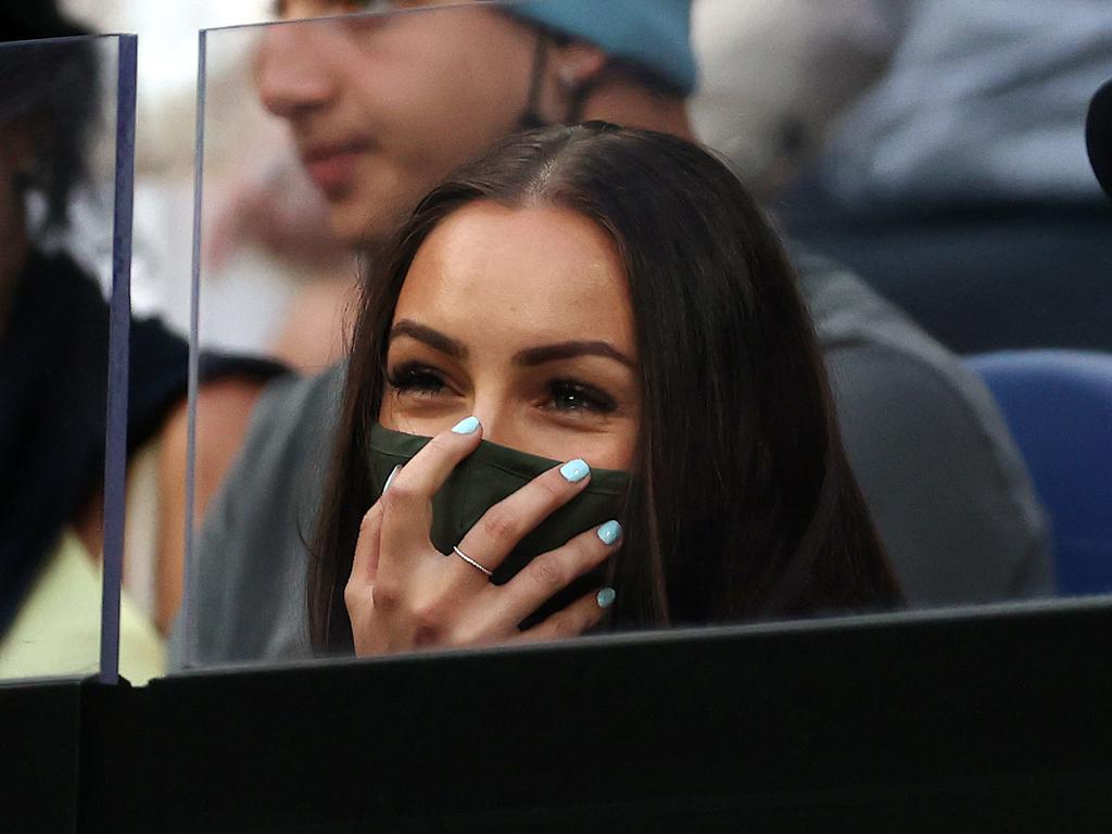 Chiara Passari watched Nick Kyrgios go down to Dominic Thiem. Pic: Michael Klein