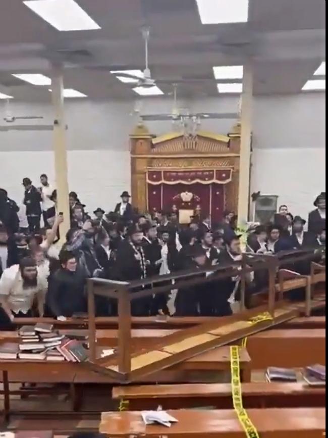 A statement from the Chabad-Lubavitch said that the group of “young agitators” who dug the tunnel were “primarily in the U.S. on student visas.”