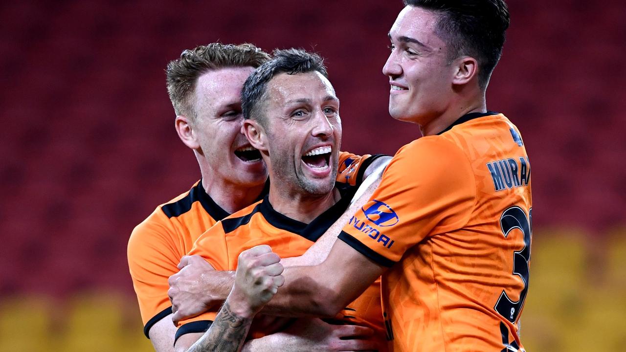 Scott McDonald earned a well-deserved brace for Brisbane.