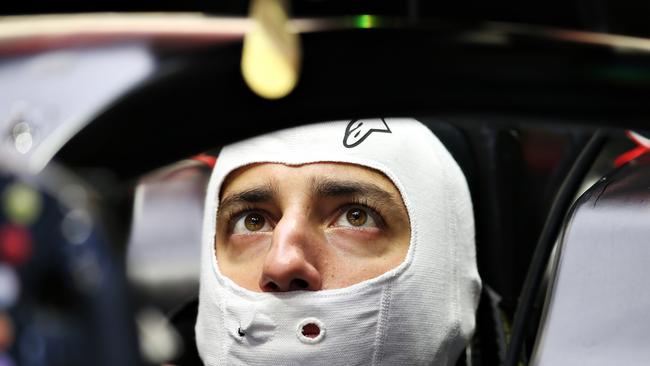 Daniel Ricciardo prepares to rev-up. Picture: Charles Coates/Getty