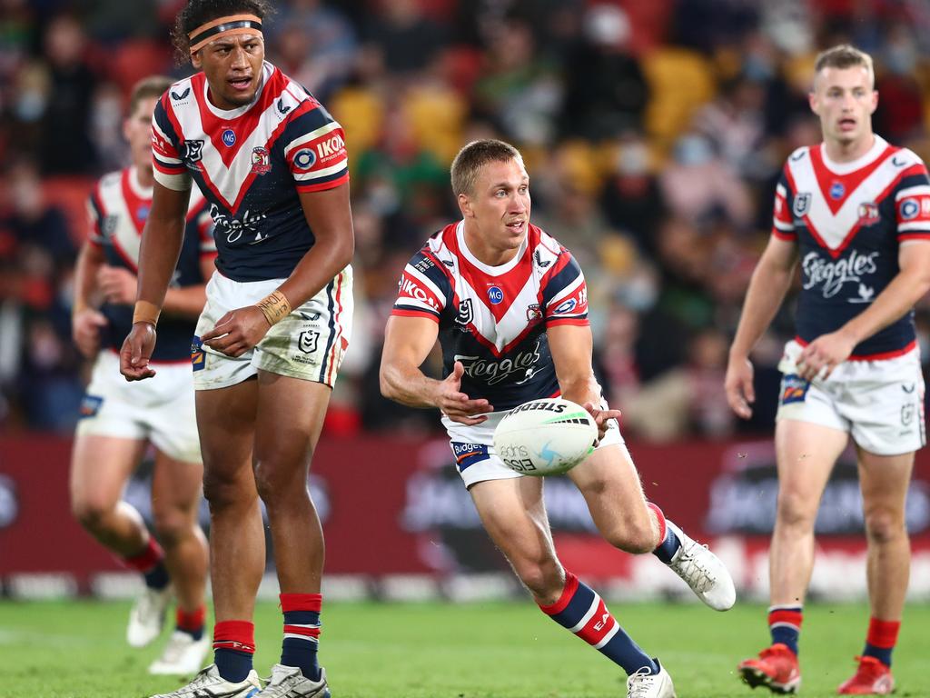 Rookie hooker Ben Marschke is ready to step up for the Sydney Roosters in Friday’s semi-final against Manly. Picture: Chris Hyde / Getty Images