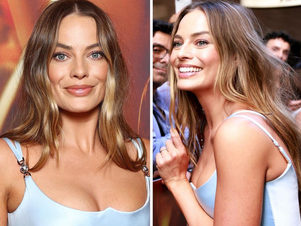 Margot Robbie makes a fashion fail wearing white bra under sheer black top  … yet stuns in sexy evening outfit – The Sun