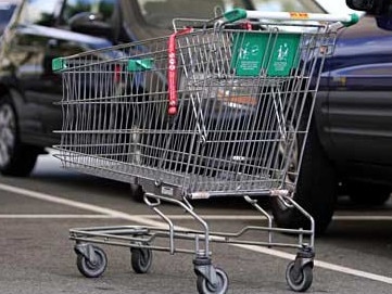 Australian business TDMN signed a deal with Singapore company GETT Technologies to allow the world-first technology to be used by supermarkets in the Asian country to stop trolleys being abandoned. Picture: Supplied