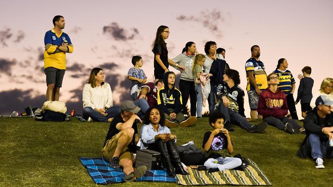 A general view is seen of fans during the round 20 NRL match between the Sydney Roosters and the Parramatta Eels at BB Print Stadium, on July 29, 2021, in Mackay, Australia. Picture: Albert Perez – Getty Images