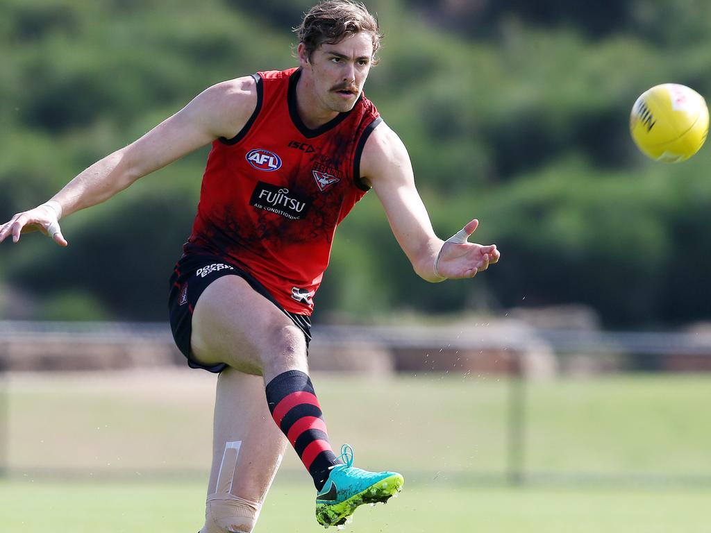 Joe Daniher is racing to be fit for Round 1. Picture: Michael Klein