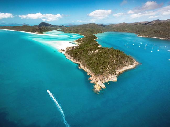 Stunning: Whitehaven Beach and Hill Inlet. Picture: Hamilton Island Tourism