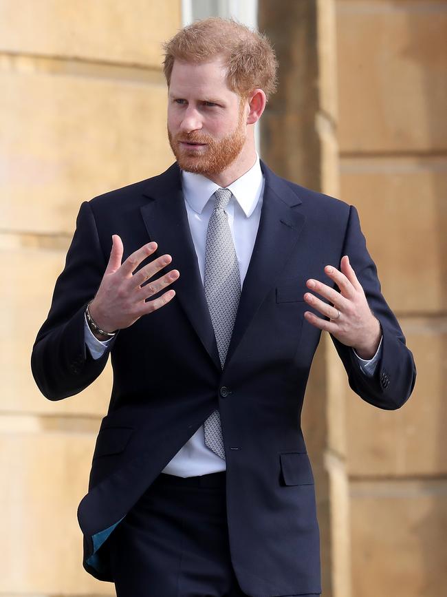 Harry will continue to perform royal duties until the spring. Picture: Getty