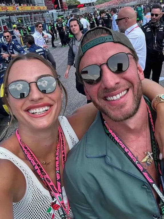 Aryna Sabalenka with her new boyfriend Georgios Frangulis.