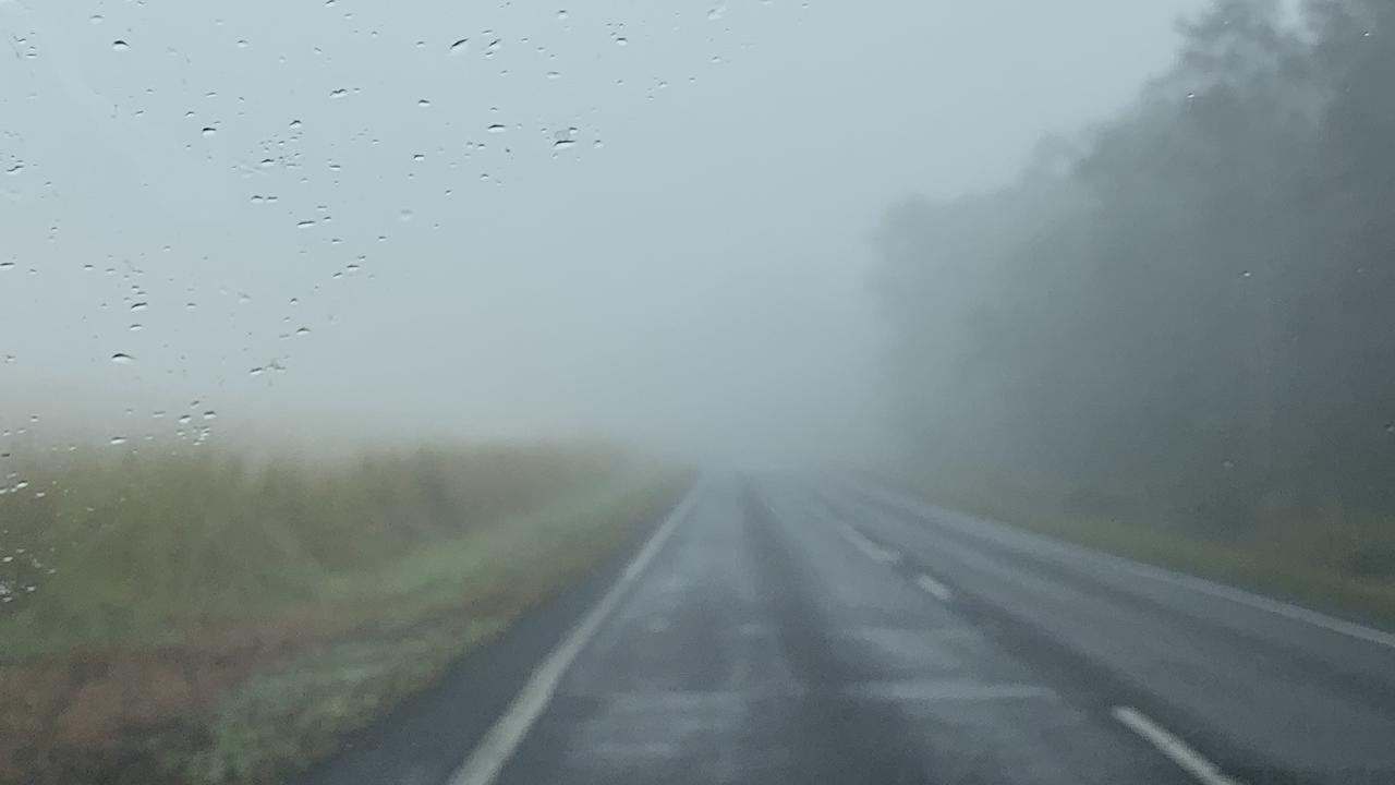 Fog seen on Booral Road this morning.