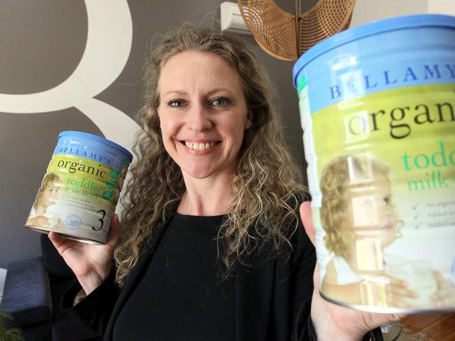 Laura McBain CEO of Tasmanian company Bellamy's Organic with organic baby formula.