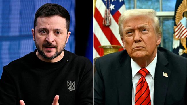 Ukraine's President Volodymyr Zelensky and US President Donald Trump.