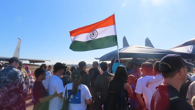 Indian air force merchandise was in high demand.