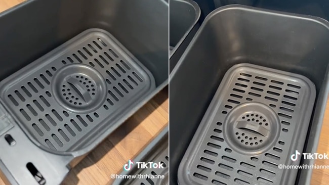 The air fryer was much cleaner, but people were shocked she'd let it get that dirty. Photo: TikTok