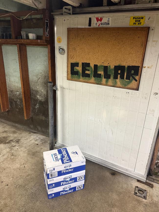 Cartons of beer for the GWS Giants were left untouched. Credit: Supplied.