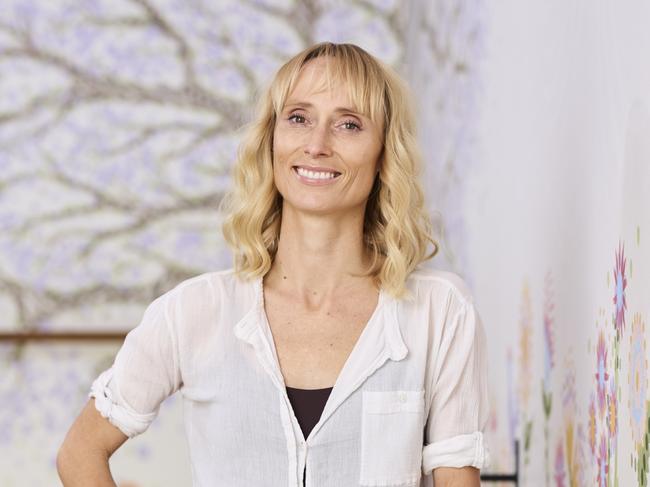 EMBARGO FOR TWAM 24 AUGUST 2024. FEE MAY APPLY. July 10, 2024: Kate Kandall and co-founder of Flow Athletic at her studio in Bronte, Sydney. Photography: Claudio Raschella