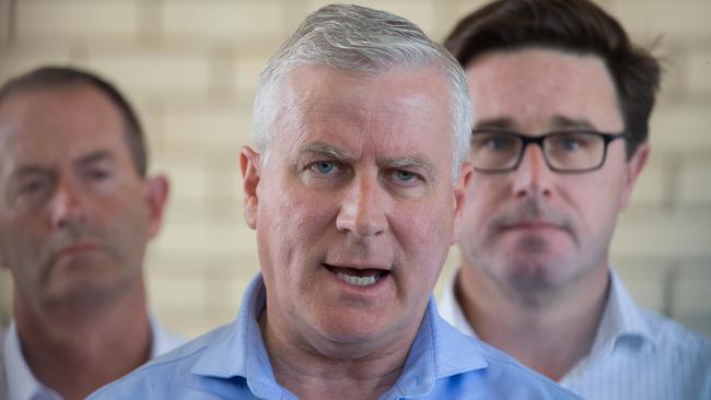 Deputy Prime Minister Michael McCormack in Warana, Queensland, on Sunday. Picture: AAP