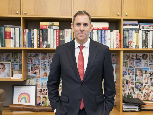 CANBERRA, AUSTRALIA. NewsWire Photos. MAY 8, 2024: Federal Treasurer Jim Chalmers in his office at Parliament House in Canberra. Picture: NCA NewsWire/Martin Ollman