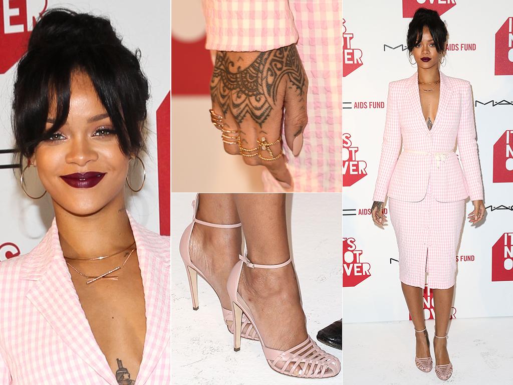 MAC Viva Glam Spokesperson Rihanna attends MAC Cosmetics And MAC AIDS Fund World Premiere Of 'It's Not Over' Film Directed By Andrew Jenks in Los Angeles. Picture: Getty