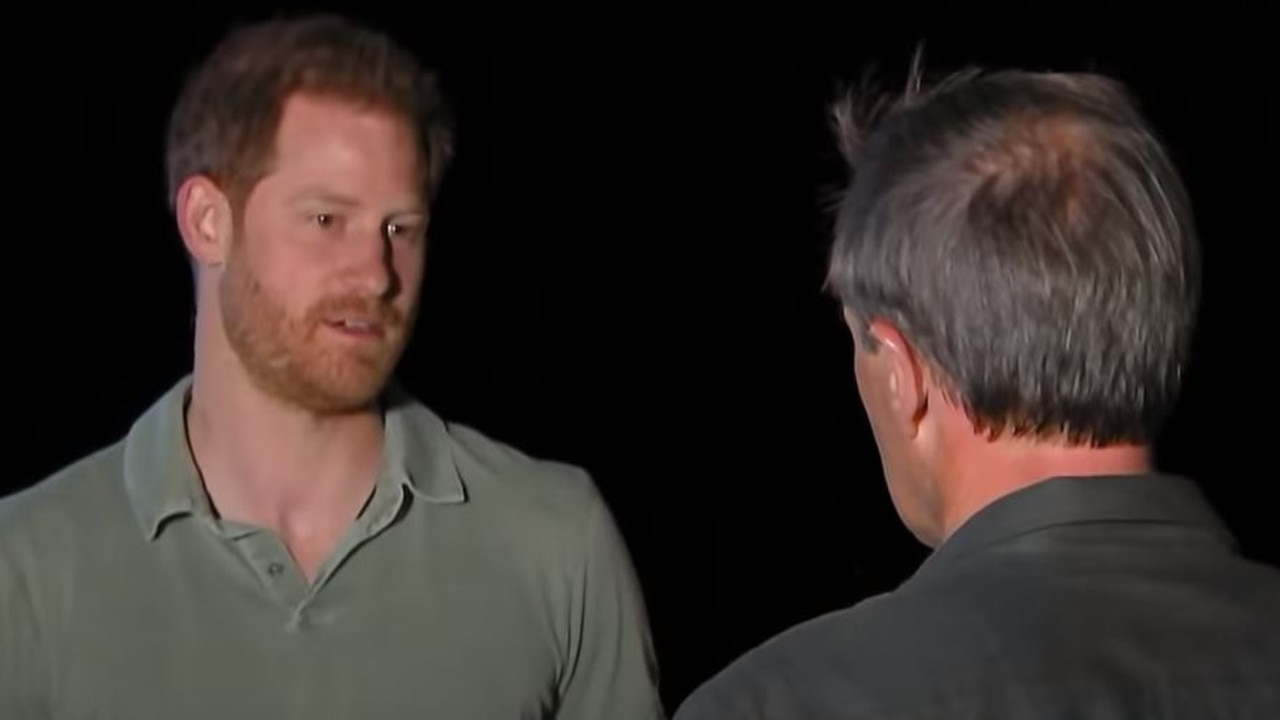 Prince Harry detailed his and Meghan’s struggles during his interview. Picture: ITV, YouTube.