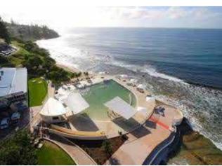 Gold Coast ocean pool investigation by council - example of an ocean pool at Kings Beach on the Sunshine Coast.