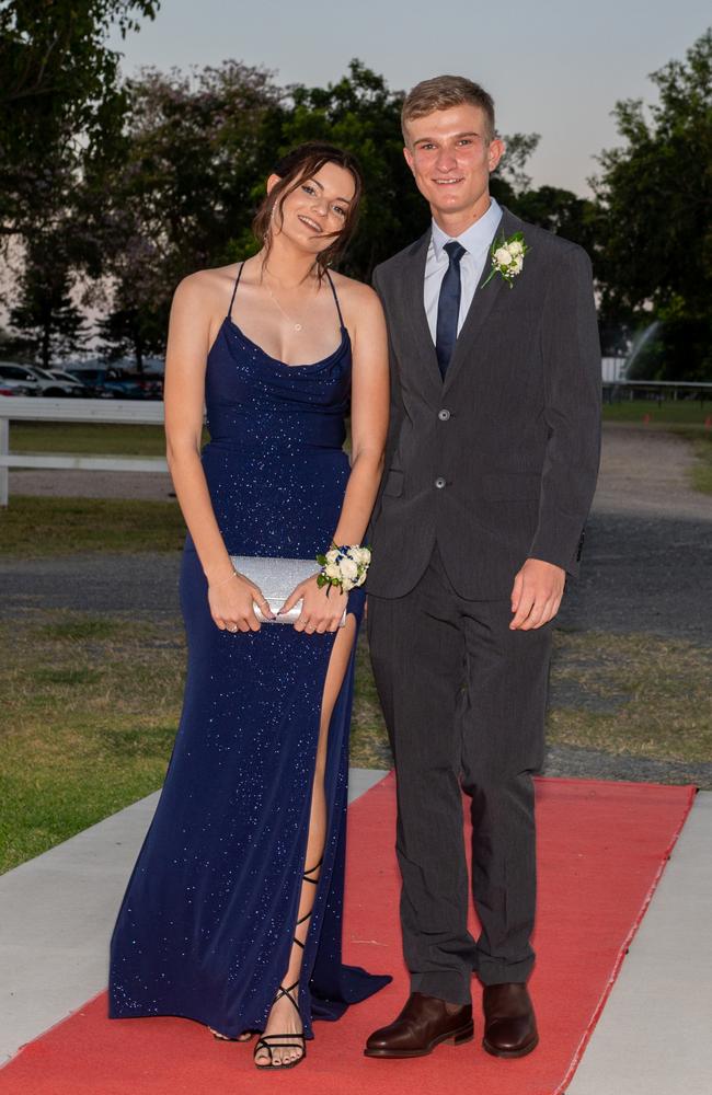 Jazmine Meng and Ned Gething at Mackay State High School, Mackay Turf Club Saturday 14 October 2023 Picture: Michaela Harlow